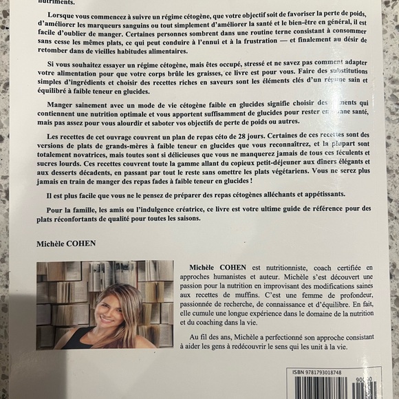 Livre 📕 Régime Keto Michèle COHEN
Régime keto: Découvrez la céto cuisine - Picture 4 of 4